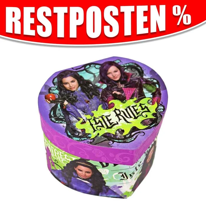 Disney Descendants Schmuckkiste mit Herzen – ca. 11,5 cm