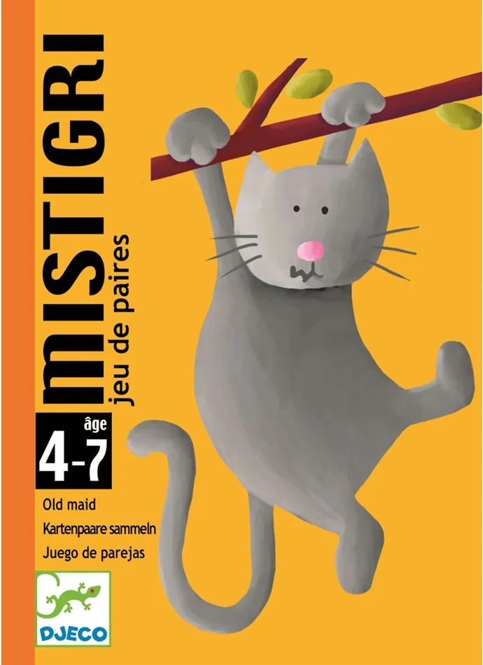 DJECO Gioco delle coppie Mistigri – 8,5 x 11,7 x 2,8 cm