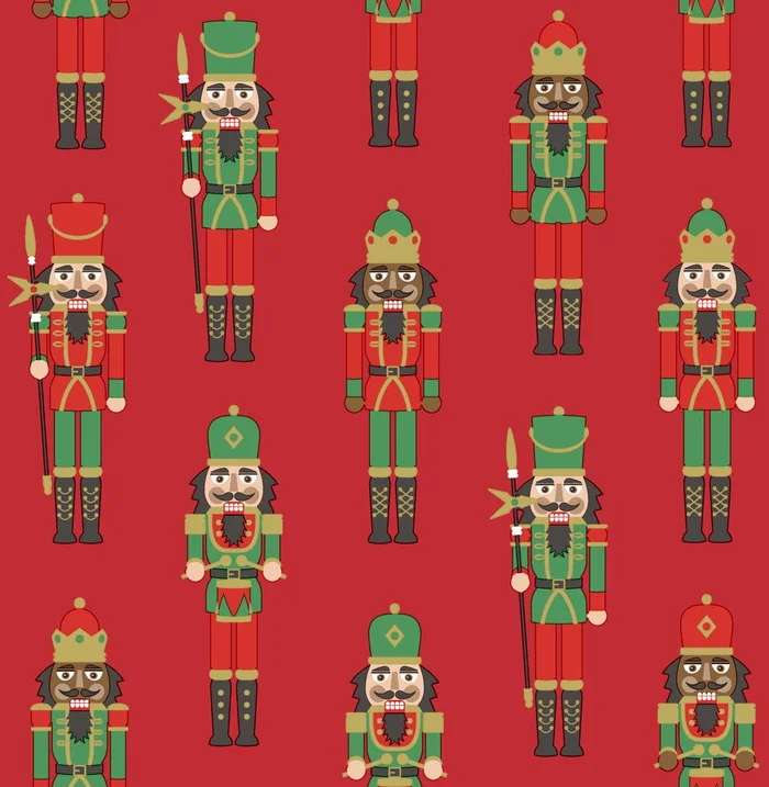 Duni servetten Nutcracker Red 3-laags 33×33