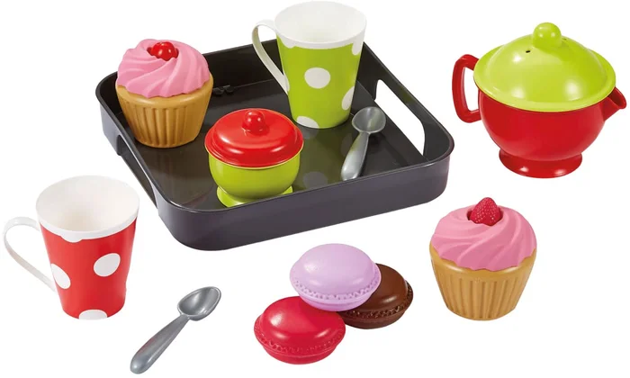 Ecoiffier 100& Chef Cupcakes op Dienlad Speelset, 12dlg.