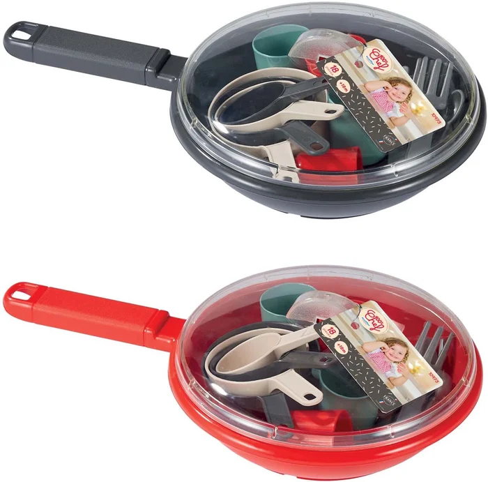 Ecoiffier 100% Chef Servies en Bestek in Pan, 19dlg.