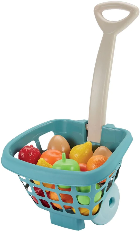 Ecoiffier Winkeltrolley met Fruit, 14dlg.