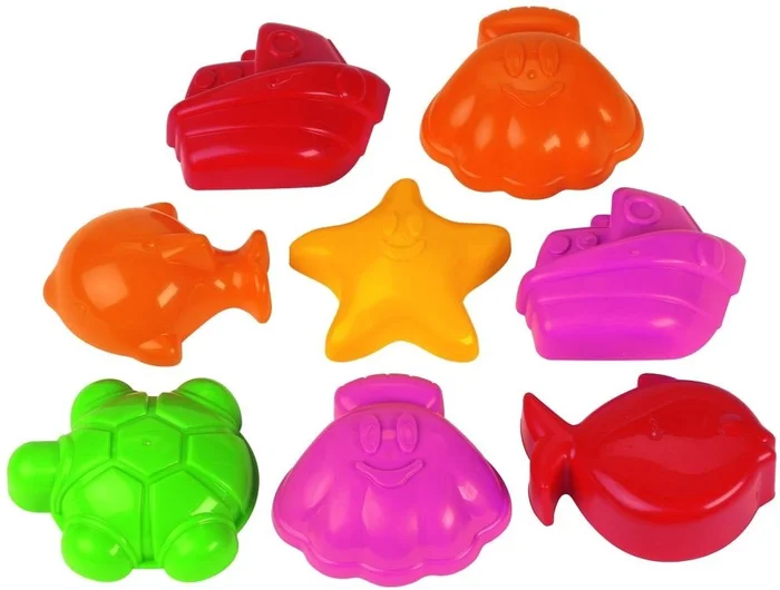 Ecoiffier Zandvormen Oceaan, 8dlg.