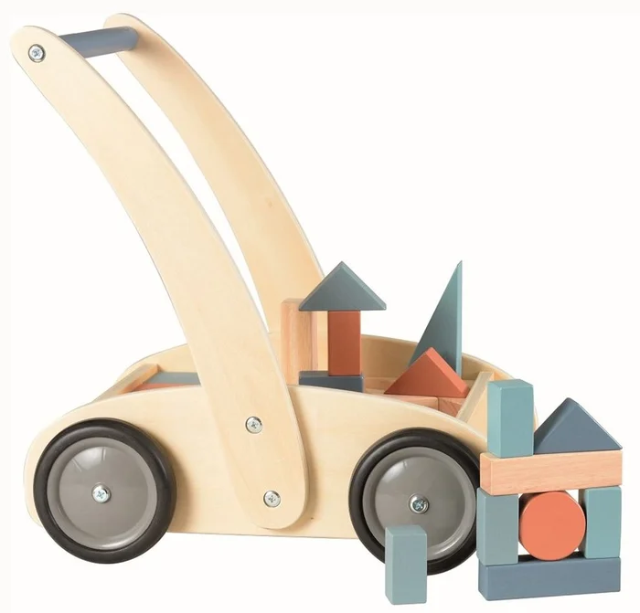 Egmont Toys Holzschubkarre mit Klötzen 38x28x40 cm