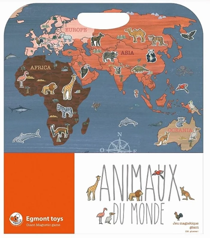 Egmont Toys Magnetisches Spiel Tiere des 25×24 cm