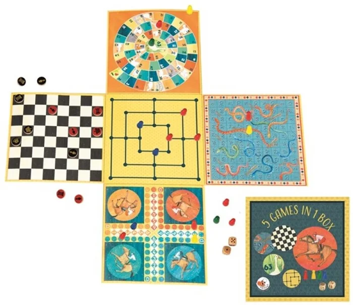 Egmont Toys Spiel: 5 Spiele in 1 Schachtel 21x21x105 cm