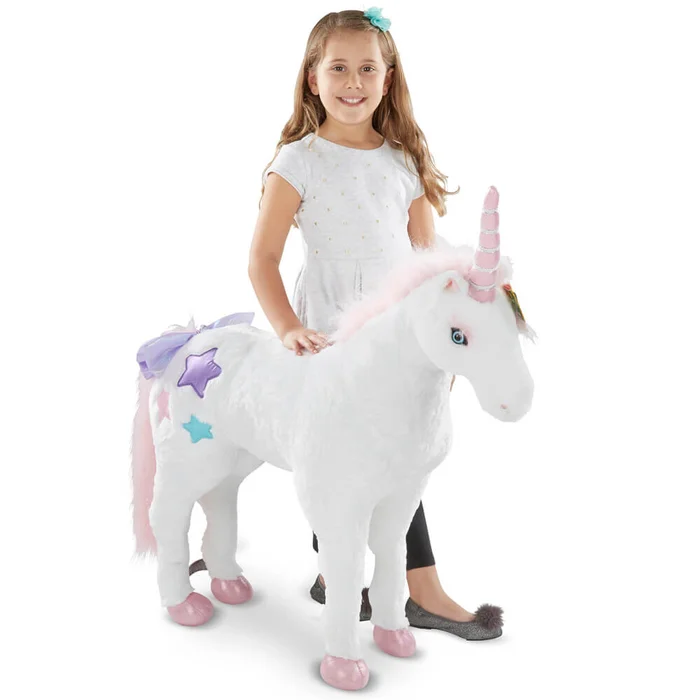 Einhorn Kuscheltier groß XXL stehend – ca. 82 cm