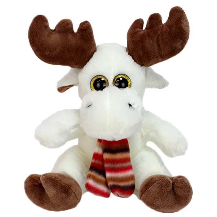 Elch Plüschtier „Mads“ mit Schal – ca. 20 cm