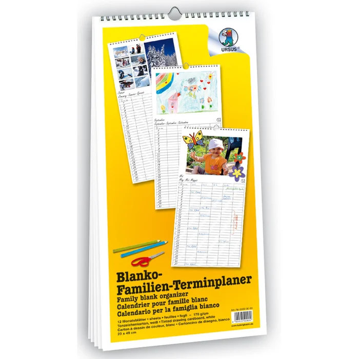 Familienkalender zum Selbstgestalten