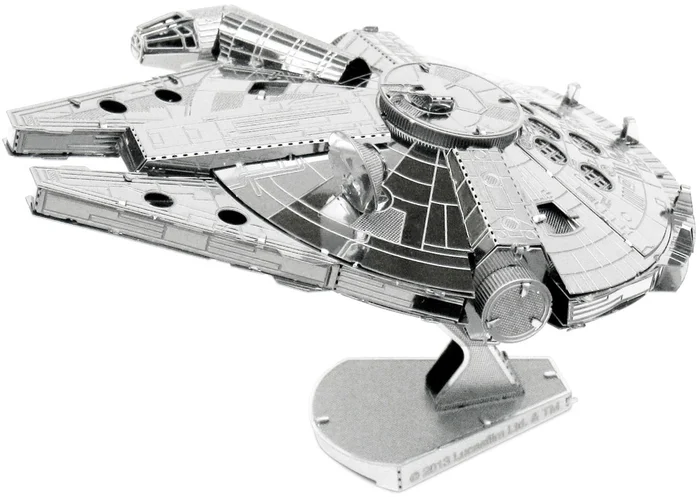Fascinations MMS251 – Metal Earth 502658 – Star Wars Millenium Falcon™, lasergeschnittener 3D-Konstruktionsbausatz, 2 Metallplatinen, ab 14 Jahren