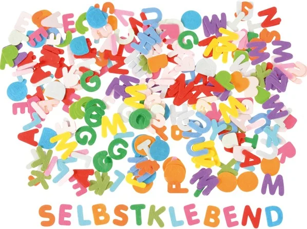 Felt letters 3 cm, 300 pcs