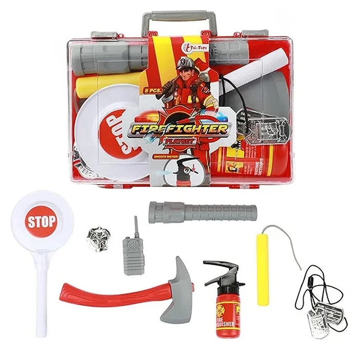 Feuerwehr Spielzeug-Set für Kinder – 8-teilig