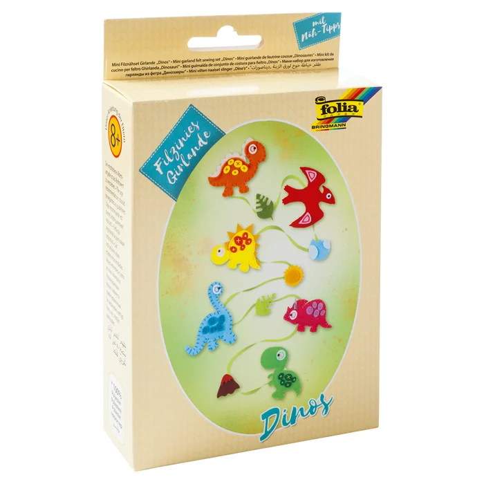 Filz-Girlande Dinos