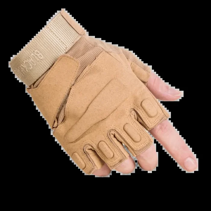 Fingerlose Handschuhe – Hellbraun