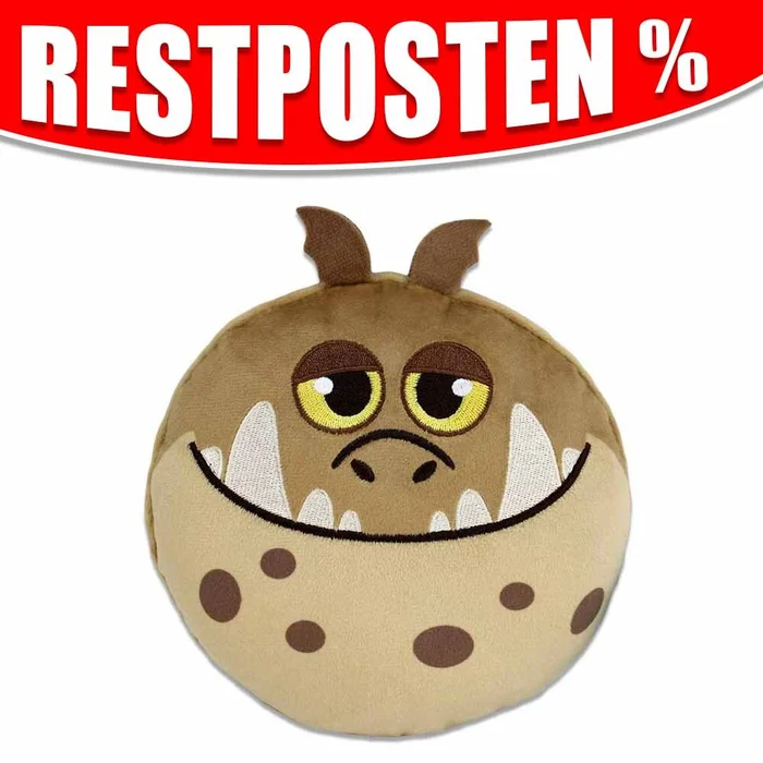 Fleischklops Drache Plüsch Kissen – ca. 16 cm