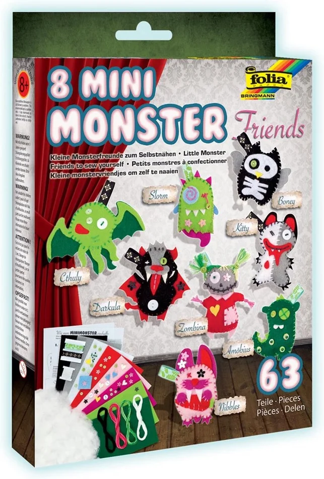 Folia Folia Mini Monster Set – Voor 8 Monsters