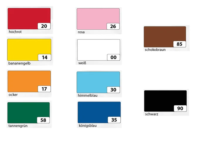 Fotokarton 10 Bogen 10Fb. gemischt 300g/m², 70 x 50 cm