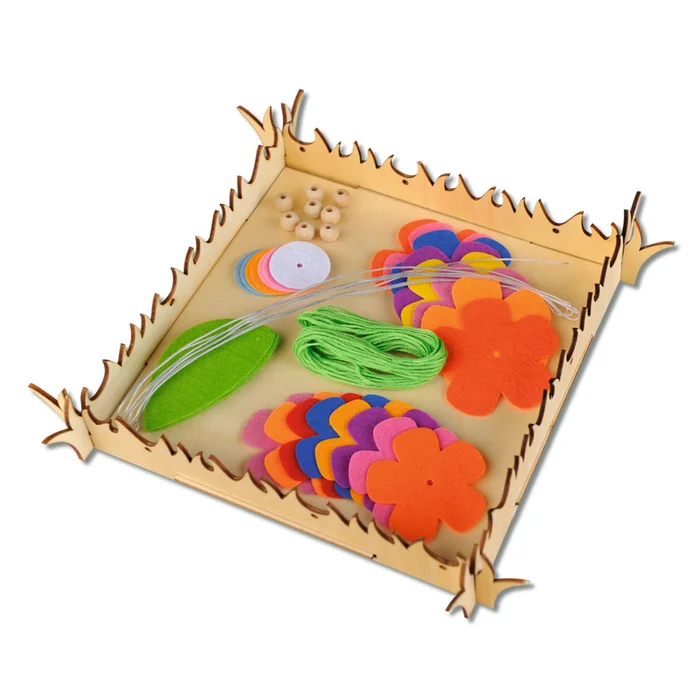 Frühlings- oder Osterkörbchen Blumenwiese