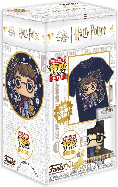 FUNKO PKT POP! & TEE: HP – HOLIDAY HARRY – M (KID)