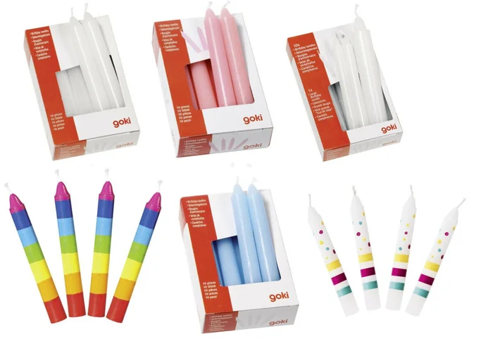 Geburtstagskerzen goki Kinder feiern Geburtstag Geburtstagsdeko geburtstagszug