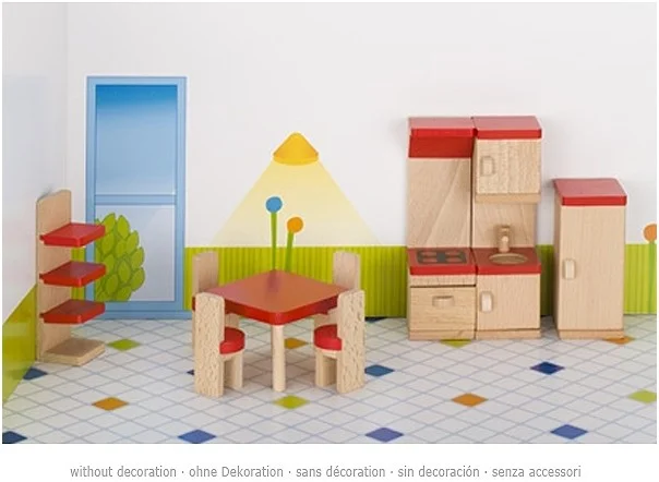 Goki 51718 Puppenstuben-Zubehör Möbelgarnitur