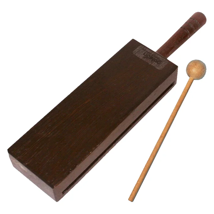 Goldon Holzblock-Trommel aus Palisander, inkl. Kugelschlägel | W-10346