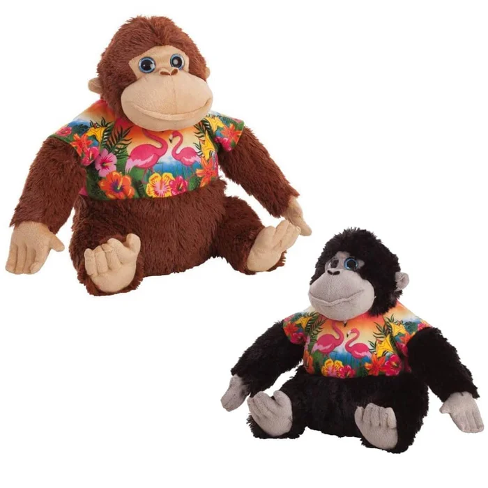 Gorilla Kuscheltier „Buddy“ im Flamingo-Outfit – 32 cm