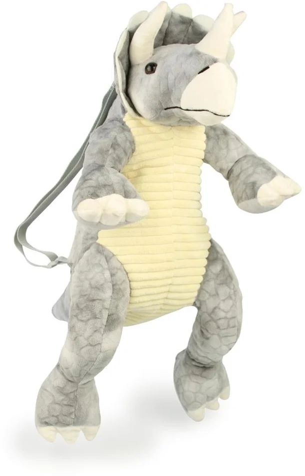 GRIMINI Stofftier und Rucksack – Triceratops