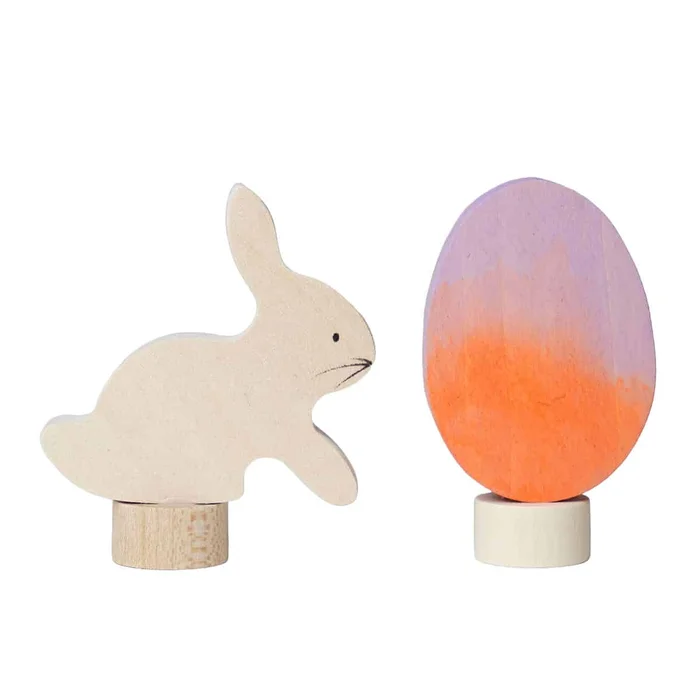 Grimms Steckfiguren Osterset BATIK orange