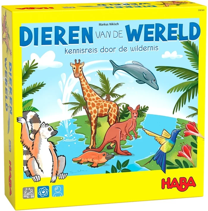 HABA-Brettspiel Tiere der Welt – Wissensreise durch die Wildnis