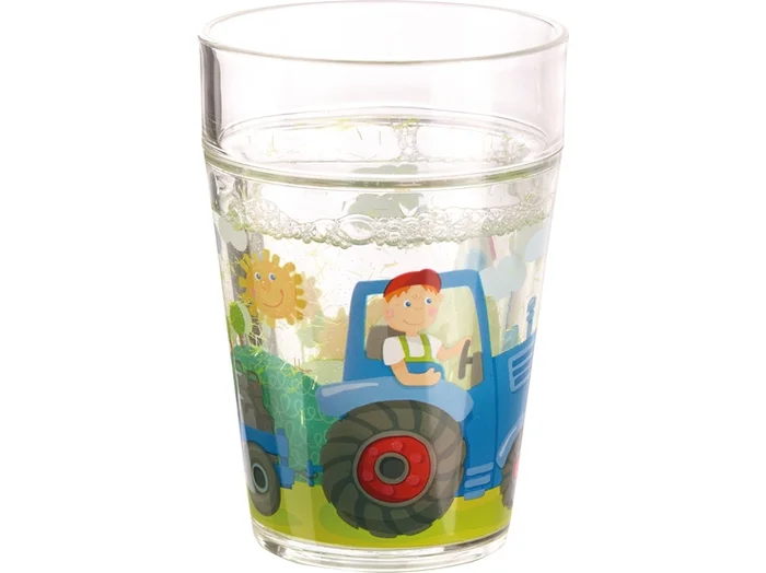 HABA Kindergeschirr – Glitzerbecher Traktor