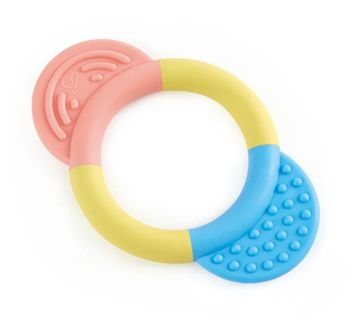 Hape E0026 Beißring, Zahnungshilfe, hergestellt aus einem sicheren Material auf Reisbasis