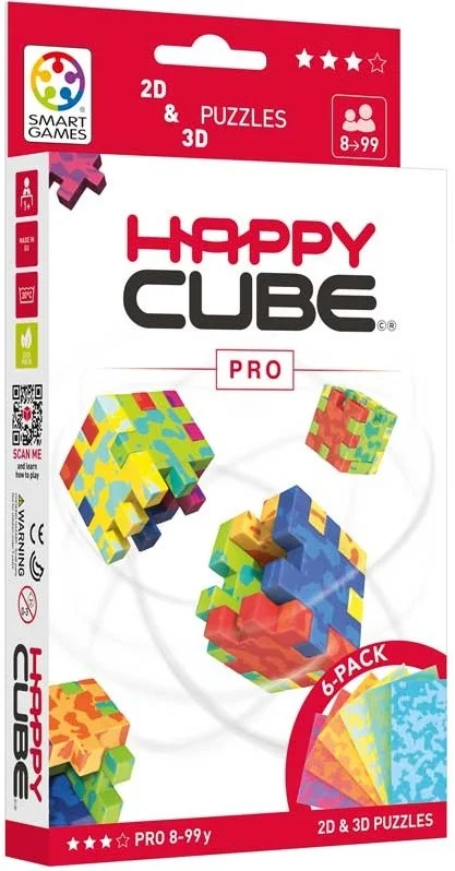 HAPPY 1019 Pro Cardboardbox, 3D-Puzzle, 6er Pack