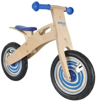 Harlekijn Laufrad Holz blau 2019