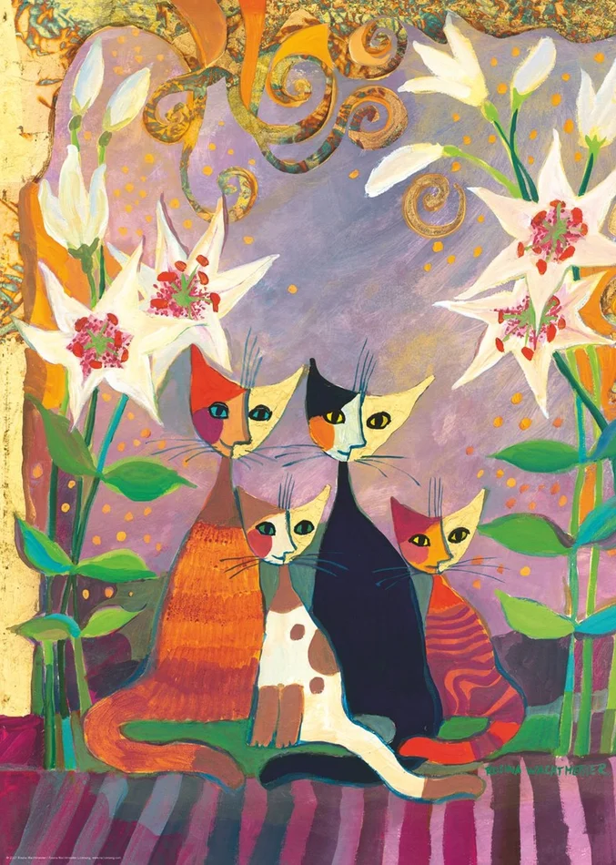 Heye Puzzle Lilies Wachme.1000