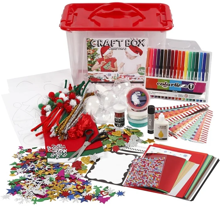 Hobbybox Rood met Creatieve Materialen