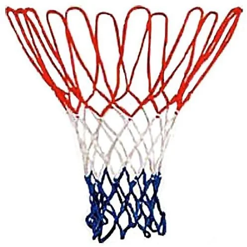 HOT Sports + Toys Basketbal-ring-NET rood/wit/blauw nylon