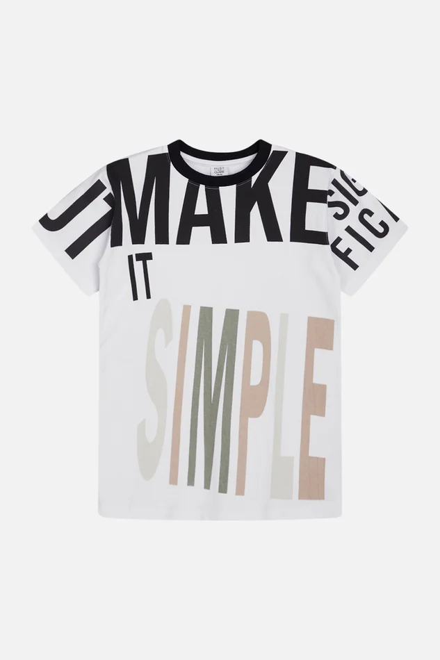 Hust & Claire Andi Kurzarm Shirt „Make it simple“