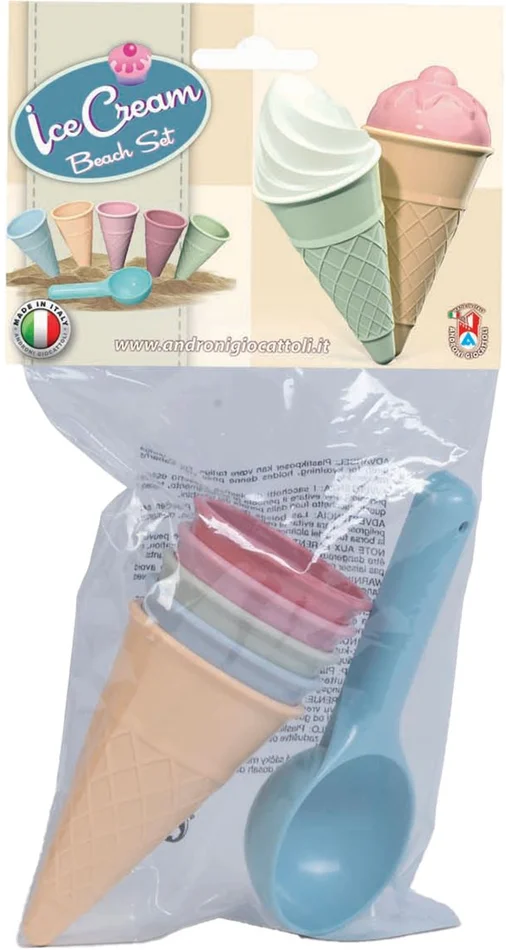 Ijsjes Zandvormen met Schep, 6dlg.