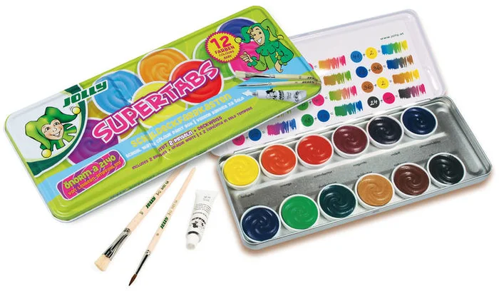 Jolly Jolly Supertabs Waterverf 12 kleuren