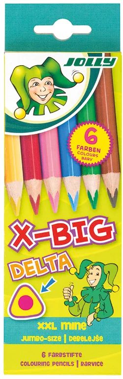 Jolly Jolly X-Big Delta Buntstifte 6 Stück