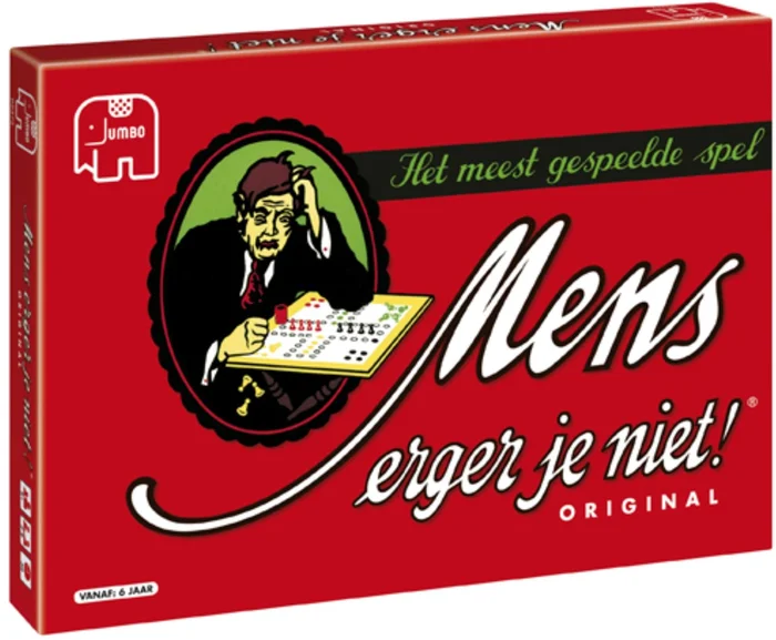 Jumbo Mens Erger Je Niet Original Rennen-Brettspiel Kinder