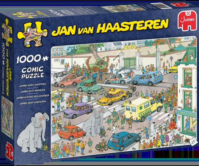 Jumbo-Puzzle Jan van Haasteren geht einkaufen – 1000 Teile