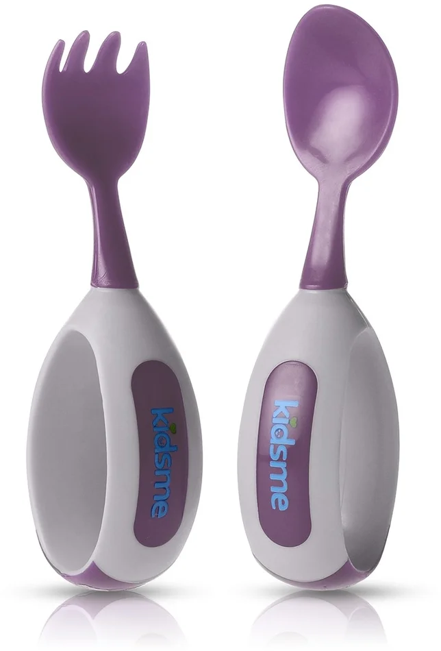 KidsMe Löffel und Gabel für Kleinkinder – Lavendel