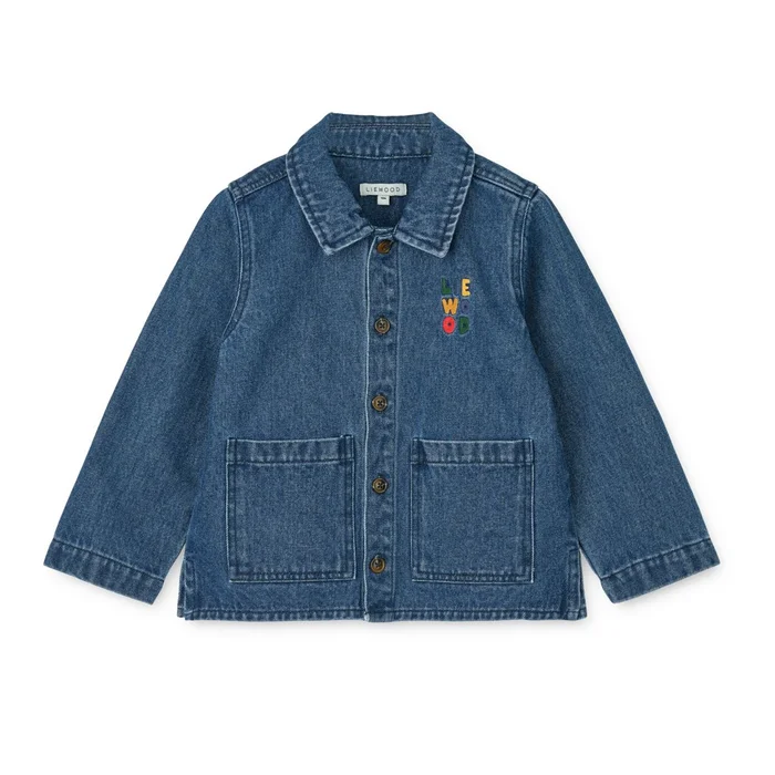 KINSLEY Denim-Hemdjacke Medium blue denim
