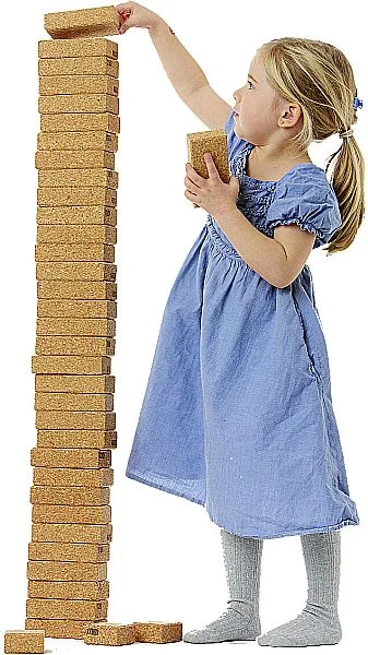 Korkbausteine L 86 Steine in Baumwollbox