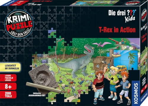 Kosmos Krimipuzzle Die drei ??? Kids – T-Rex in Action