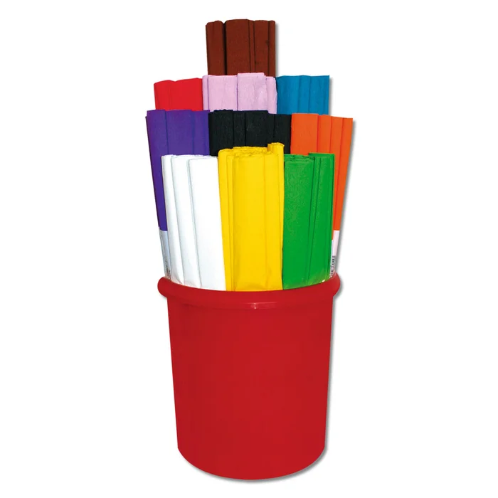 Krepppapier in 10 verschiedenen Farben