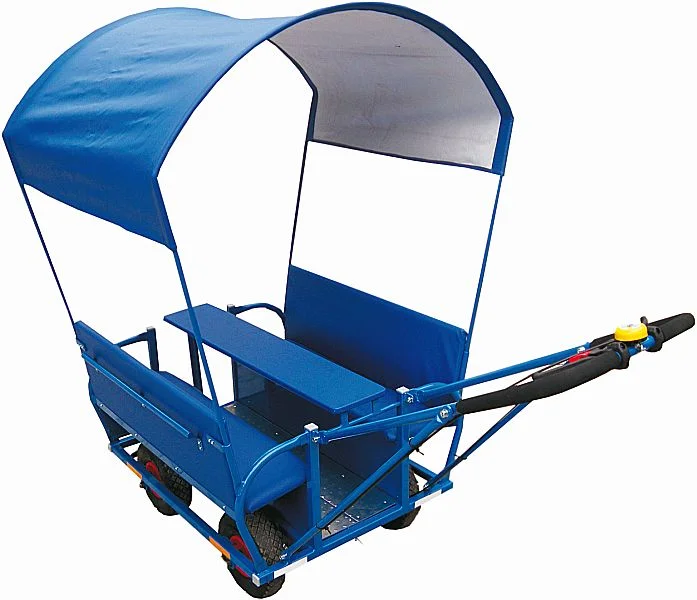 Krippenwagen blau Set inkl. Fußsack und Sonnendach