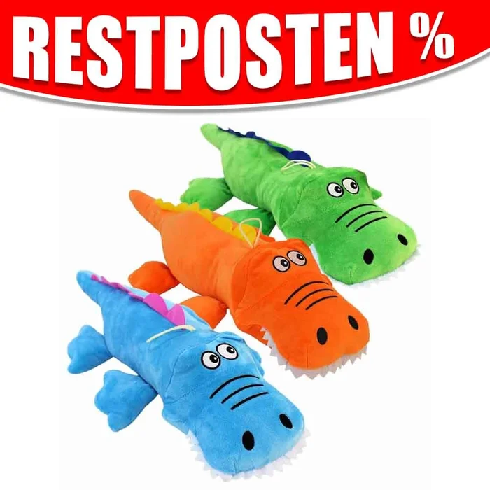 Krokodil liegend bunt mit Schlaufe – ca. 53 cm